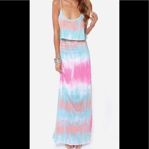 Lulus Tie-Dye Maxi Dress